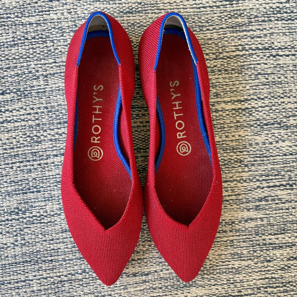 Rothy's The Point In Chili Red (Size 8) - image 1
